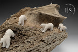 VINTAGE 13" Ivory Bears by Emily Illuitok *On The Beach*