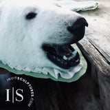 Tapis original en peau d'ours polaire