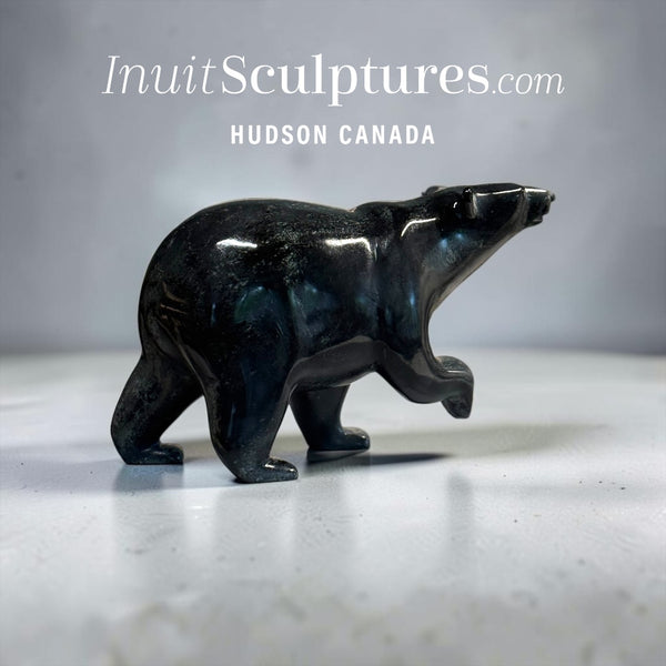 13" Walking Bear by Tim Pee *Forged in Stone*