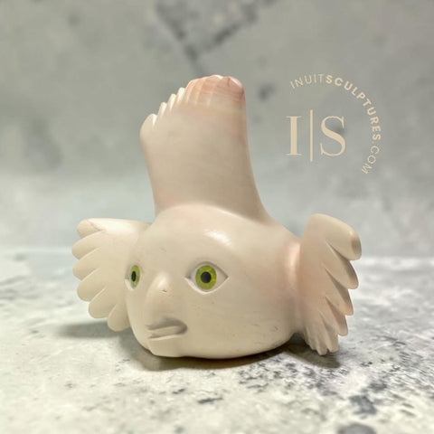 CURATOR'S CHOICE 16" SIGNATURE Owl by Toonoo Sharky *Peony, Pretty in Pink*