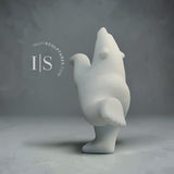 13" Limited Edition Dancing Bear by Johnny Manning (Italian Marble) *Snow Queen*