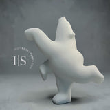 13" Limited Edition Dancing Bear by Johnny Manning (Italian Marble) *Snow Queen*