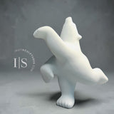 13" Limited Edition Dancing Bear by Johnny Manning (Italian Marble) *Snow Queen*