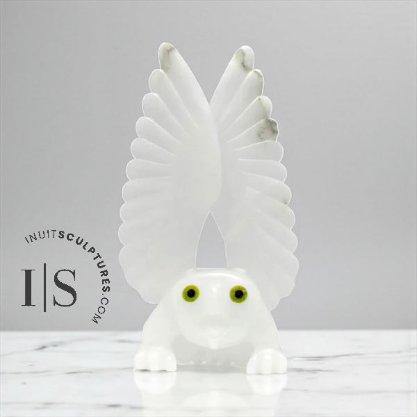 RESERVED** 14" Owl by Toonoo Sharky *White Cliff*