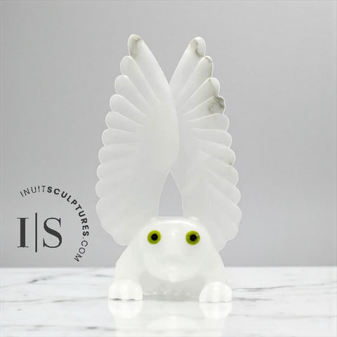 RESERVED** 14" Owl by Toonoo Sharky *White Cliff*