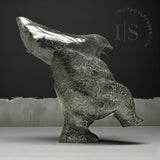 Ours dansant signature de 40 cm (16 po) par la sculptrice d'élite Nuna Parr *Regardez tout en haut*