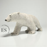 Ours polaire en marche de 35,5 cm (14 pouces) par Paul Malliki *Walkabout*