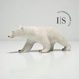 Ours polaire en marche de 35,5 cm (14 pouces) par Paul Malliki *Walkabout*