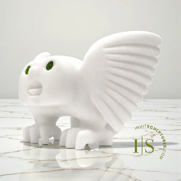 Chouette harfang des neiges de 40 cm (16 pouces) par Toonoo Sharky *Fledgling Life*
