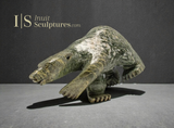 9" 2 Way Diving / Walking Bear by Moe Pootoogook *Sand Bar*
