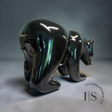 12” Walking Bear by Ottokie Samayualie *Black Opal*