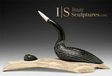 VINTAGE 9" Loon Protecting Her Nest by Isaac Panigayak *Claire de Loon*
