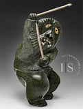 VINTAGE 16" Hunter by Uriash Puqiqnak *Yikes!*