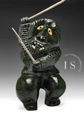 VINTAGE 16" Hunter by Uriash Puqiqnak *Yikes!*