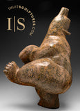 Ours dansant de 17 pouces par Pits Oshutsiaq *Heartwood*