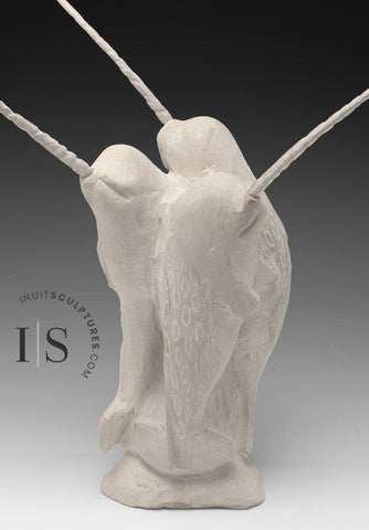 BIG HEARTED 16" School Of Narwhals by Esau Kripanik *Standup*