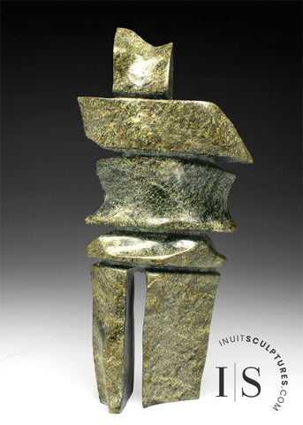 Inukshuk 12" par Isa Oqutaq *Le Penseur*