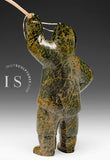 VINTAGE 10" Eskimo Hunter with Spear by Isaaci Etidloie *Guys! Over Here!*