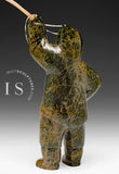 VINTAGE 10" Eskimo Hunter with Spear by Isaaci Etidloie *Guys! Over Here!*