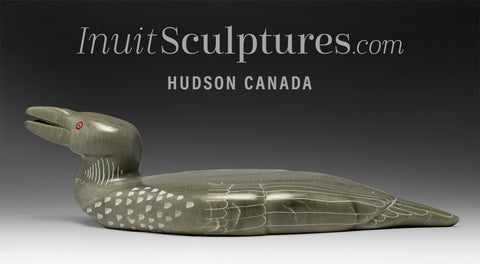 12" Loon by Isaac Amitook *Thick Pea Soup*