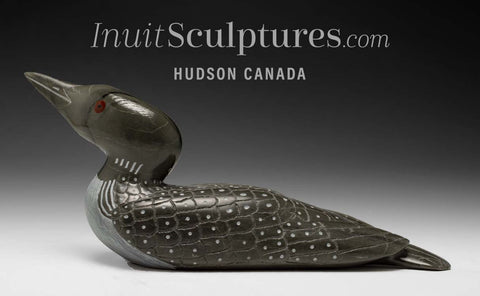 12" SIGNATURE Loon par Jimmy Iqaluq *Emballeur*