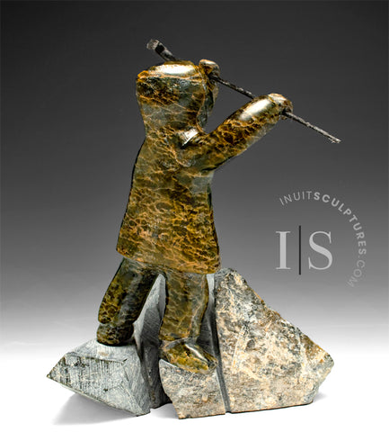 VINTAGE 7" Eskimo Carver by Late Kellipalik Qimirpik