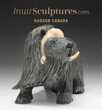 Muskox SIGNATURE 7" par Lucassie Ikkidluak *Les jours caniculaires de l'été* À PORTÉE DE MAIN$$