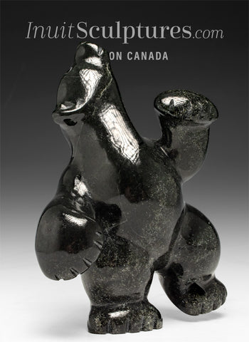 6" Dancing Bear by Markoosie Papigatok *Jet*