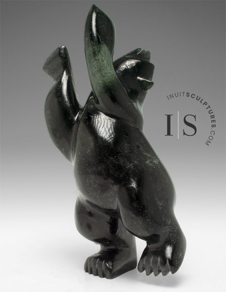 Ours dansant de 18 cm par Moe Pootoogoo *Emporté par le vent*