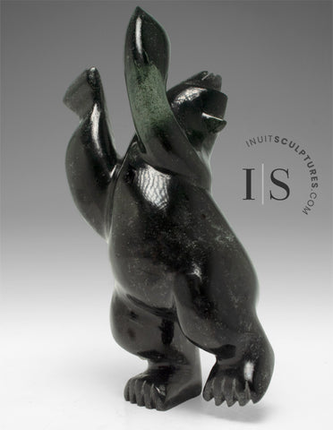 Ours dansant de 18 cm par Moe Pootoogoo *Emporté par le vent*