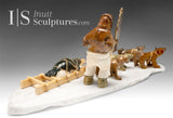 14" SIGNATURE Dog Sled by Peter K. *Leader of the Pack*