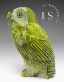 8" SIGNATURE Owl par le regretté Pits Qimirpik *Irish Eyes*