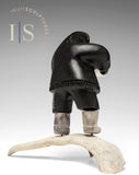 Homme inuit 8" par Louie Uttaq Gjoa Haven *Inébranlable*