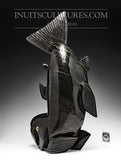 21" Black Marble Flying Arctic Char by Toonoo Sharky
