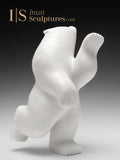 Ours dansant blanc 10" par Palaya Qiatsuq *Aurora*