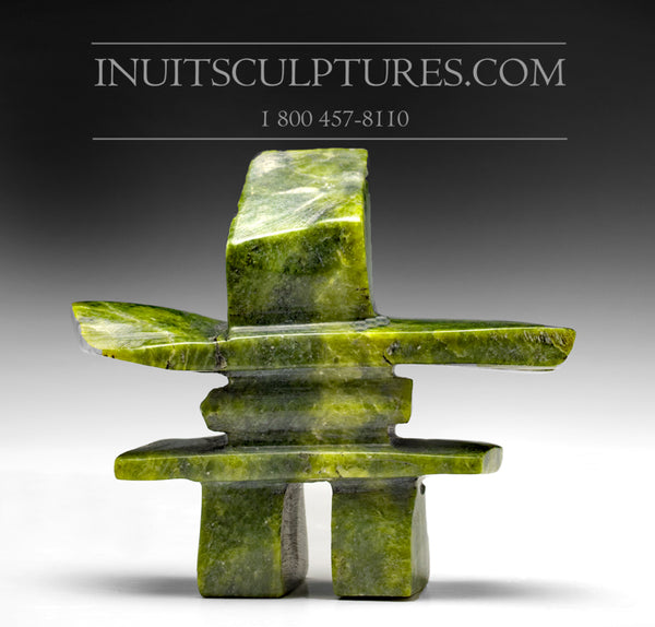 Inukshuk vert électrique 4,5" par Tommy Ezekial