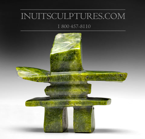 Inukshuk vert électrique 4,5" par Tommy Ezekial