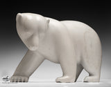 Masterpiece 330 lbs Black Walking Bear by Joe Jaw Ashoona