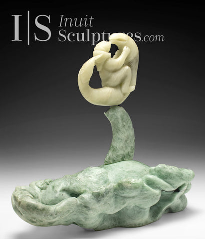 Inuit 20" chevauchant un requin par Jonasie Faber *Rein*