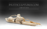 Kayak in Ivory by Solomonie Audlakiak